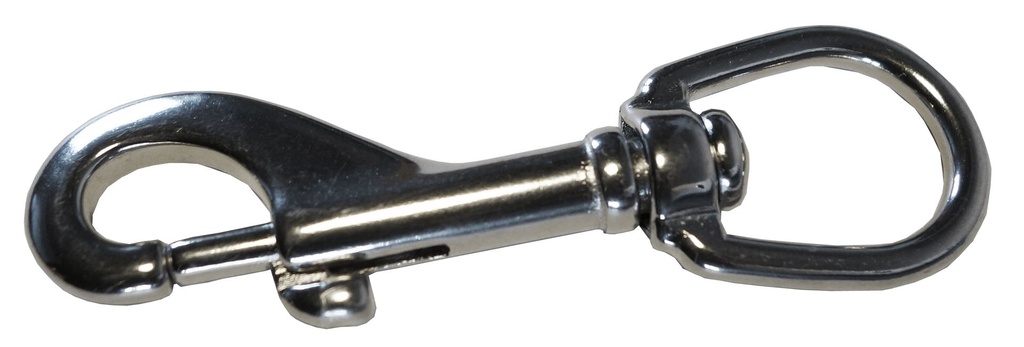 Wirbelkarabiner V4 Edelstahl 100 mm Federzug